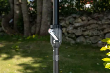 Palmetto Parasol 270 cm - Grå - Havemøbler - Solafskærmning - Parasoller - Baliparasol