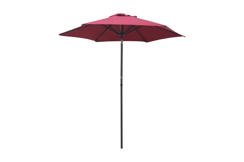 parasol 200x211 cm aluminium bordeaux - Rød - Parasoller