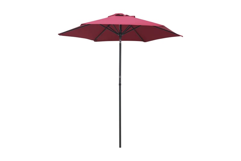 parasol 200x211 cm aluminium bordeaux - Rød - Havemøbler - Solafskærmning - Parasoller