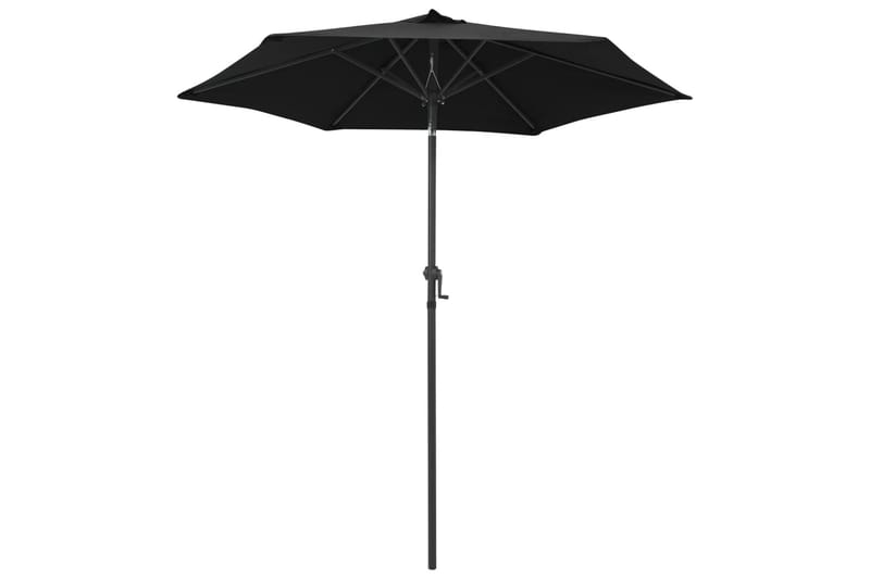 parasol 200x211 cm aluminium sort - Sort - Parasoller