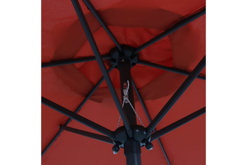 parasol 200x211 cm aluminium terracotta - Brun - Havemøbler - Solafskærmning - Parasoller