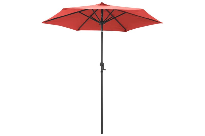 parasol 200x211 cm aluminium terracotta - Brun - Havemøbler - Solafskærmning - Parasoller
