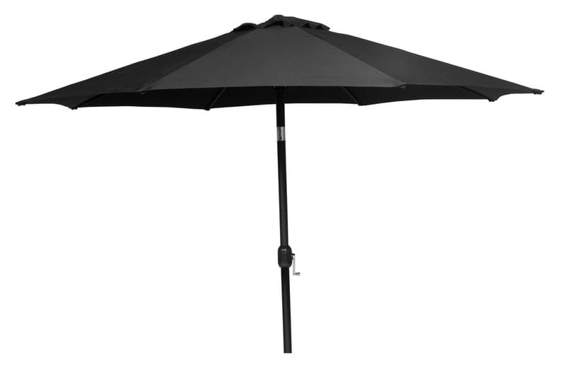 PARASOL 300 CM ALU SORT - Aluminium - Havemøbler - Solafskærmning - Parasoller
