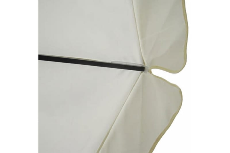 Parasol 500 Cm Aluminium Hvid - Hvid - Havemøbler - Solafskærmning - Parasoller