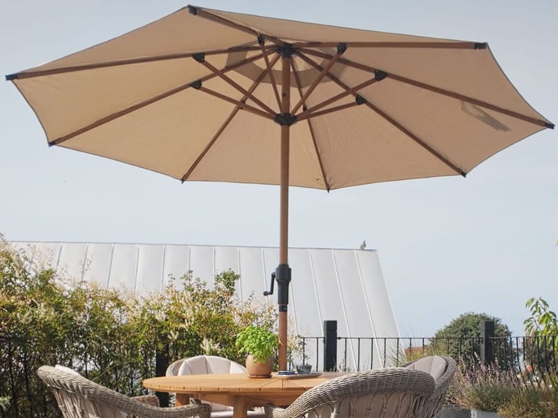Parasol Hillerstorp Parasol 300 cm - Beige - Havemøbler - Solafskærmning - Parasoller - Baliparasol