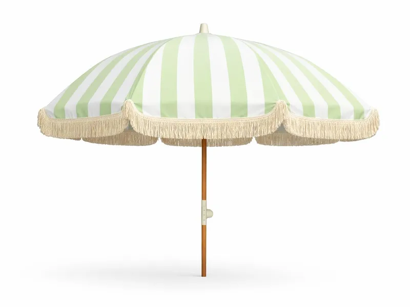 Parasol Hillerstorp Parasol 200 cm, Grøn/hvid