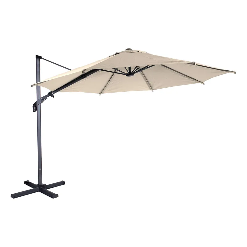 Parasol HOME4YOU Vienna 3 m Beige, Beige