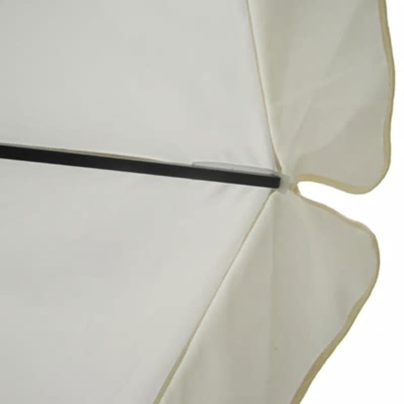 Parasol I Aluminium Med Transportabel Sokkel, Hvid - Hvid - Havemøbler - Solafskærmning - Parasoller