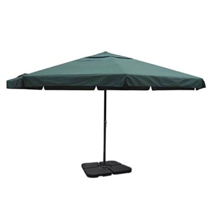 Parasol I Aluminium Med Transportabel Sokkel Grøn - Grøn - Havemøbler - Solafskærmning - Parasoller