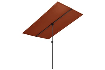 Parasol med Aluminiumsstang 2x1,5 M Terracotta - Orange - Havemøbler - Solafskærmning - Parasoller