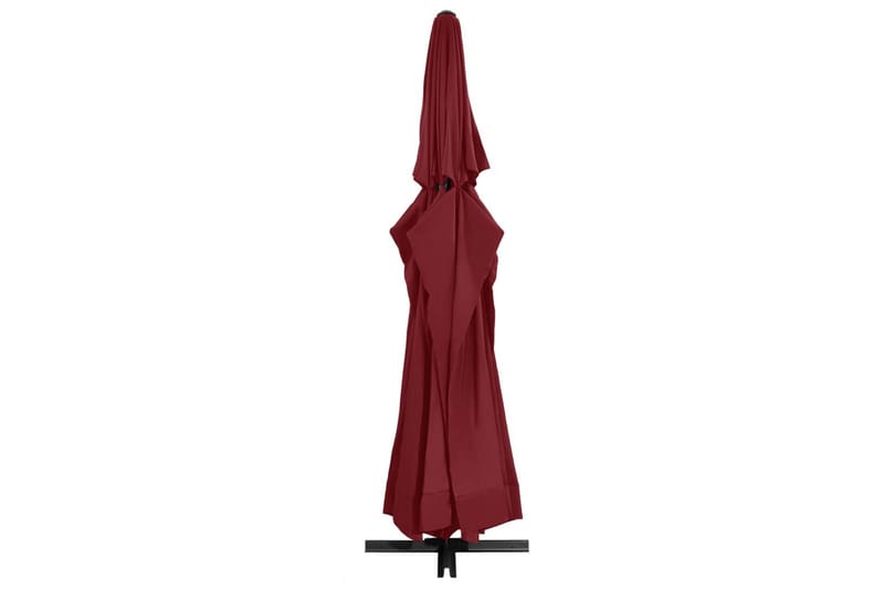 Parasol Med Aluminiumsstang 600 cm Bordeaux - Rød - Havemøbler - Solafskærmning - Parasoller