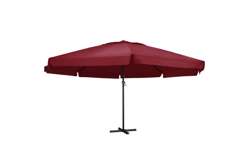 Parasol Med Aluminiumsstang 600 cm Bordeaux - Rød - Havemøbler - Solafskærmning - Parasoller