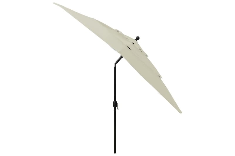 parasol med aluminiumsstang i 3 niveauer 2,5x2,5 m - Parasoller