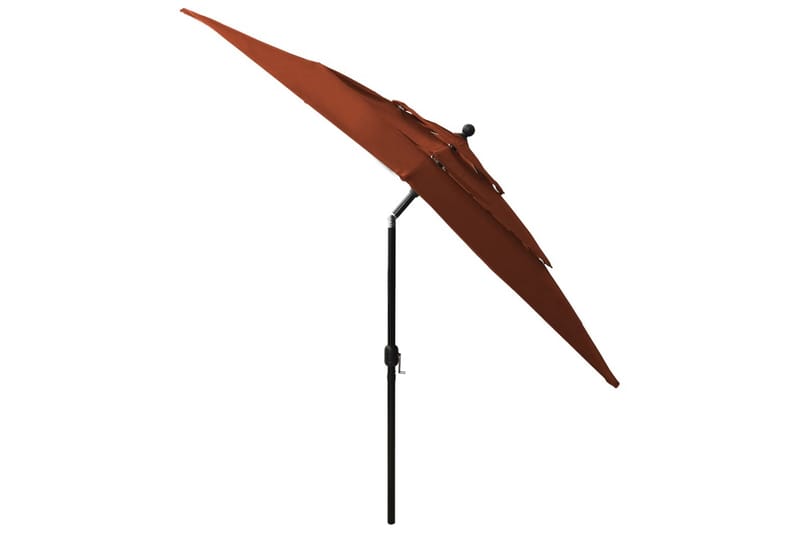 parasol med aluminiumsstang i 3 niveauer 2,5x2,5 m - Parasoller