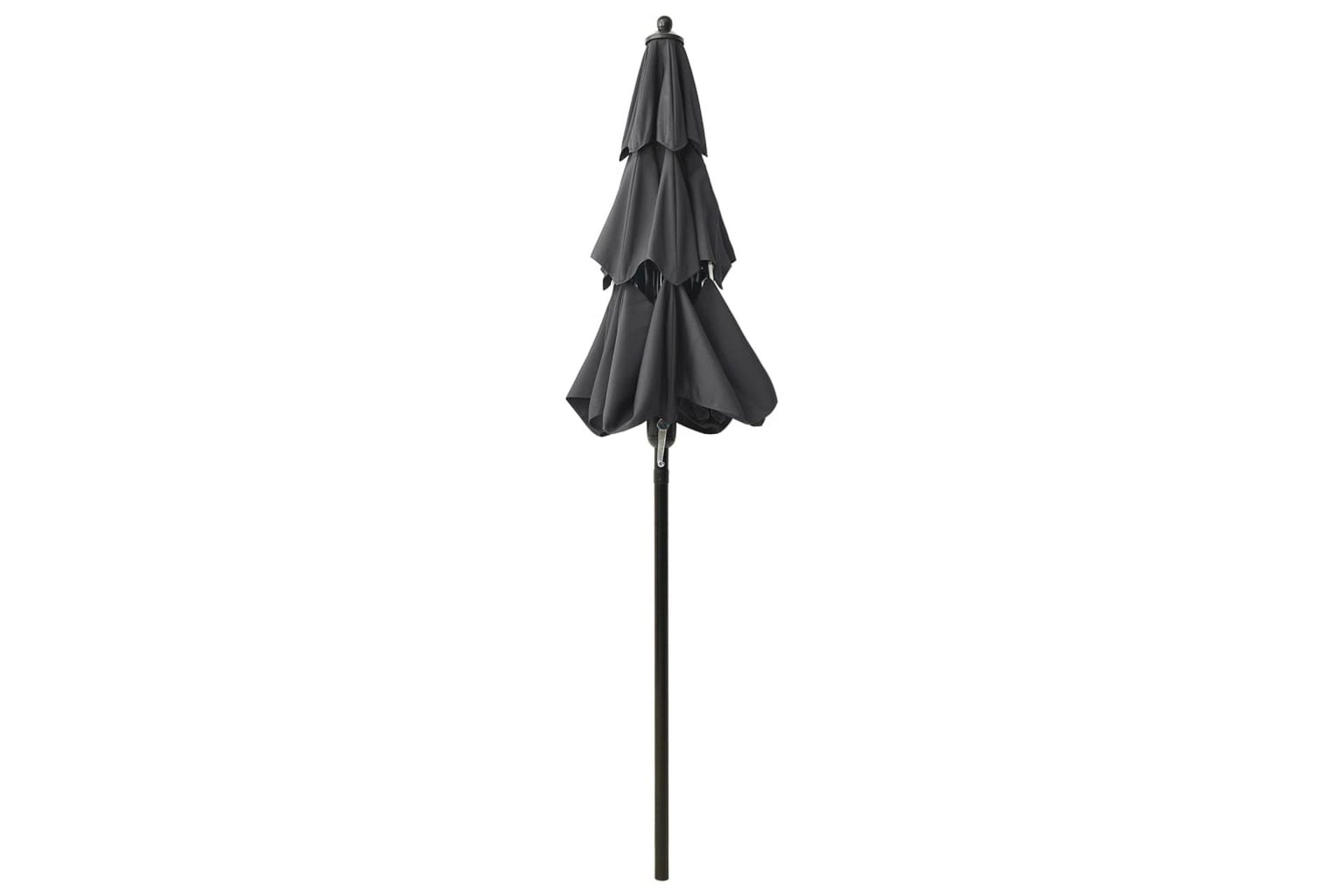 parasol med aluminiumsstang i 3 niveauer 2 m antracitgrå - Havemøbler - Solafskærmning - Parasoller