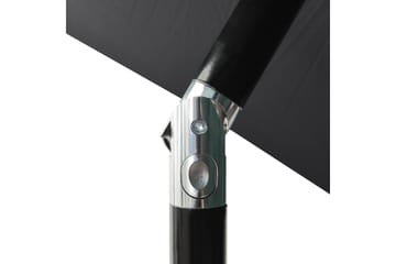 parasol med aluminiumsstang i 3 niveauer 2 m antracitgrå - Havemøbler - Solafskærmning - Parasoller