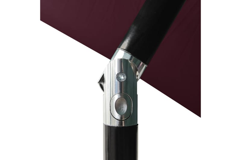 parasol med aluminiumsstang i 3 niveauer 2 m bordeaux - Havemøbler - Solafskærmning - Parasoller