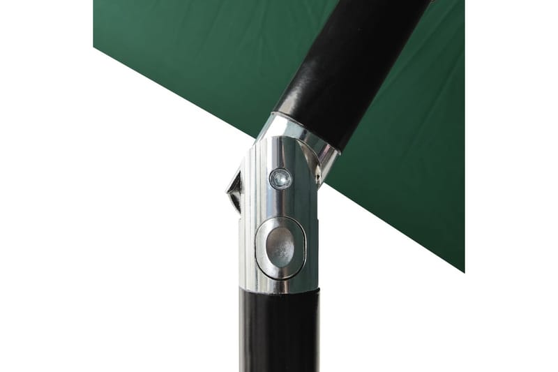 parasol med aluminiumsstang i 3 niveauer 2 m grøn - Havemøbler - Solafskærmning - Parasoller