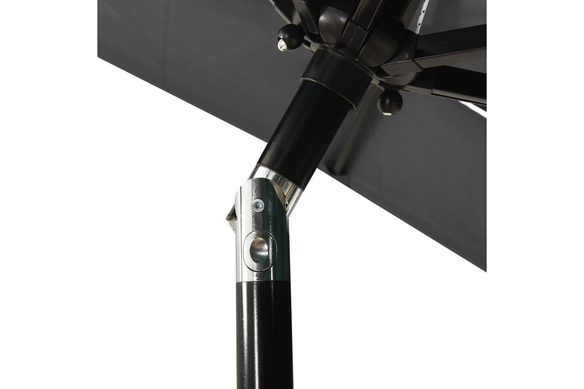 parasol med aluminiumsstang i 3 niveauer 2x2 m antracitgrå - Havemøbler - Solafskærmning - Parasoller