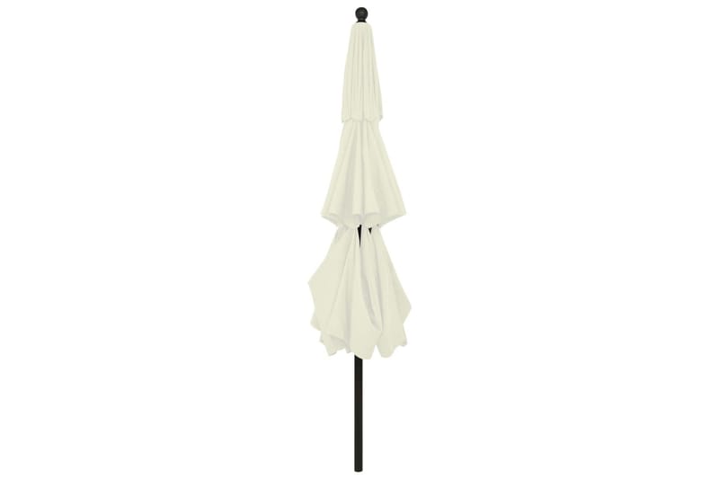 parasol med aluminiumsstang i 3 niveauer 3,5 m sandfarvet - Havemøbler - Solafskærmning - Parasoller