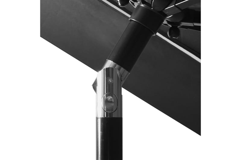 parasol med aluminiumsstang i 3 niveauer 3 m antracitgrå - Havemøbler - Solafskærmning - Parasoller