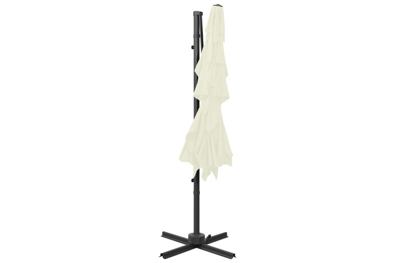 parasol med aluminiumsstang i 4 niveauer 250x250 cm - Havemøbler - Solafskærmning - Parasoller