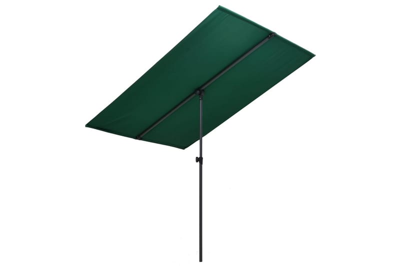 Parasol med Aluminiumstang 180x130 cm Grøn - Grøn - Havemøbler - Solafskærmning - Parasoller