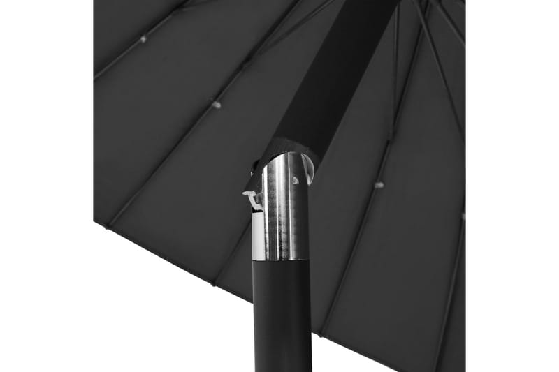 Parasol med Aluminiumstang 270 cm Antracitgrå - Grå - Havemøbler - Solafskærmning - Parasoller