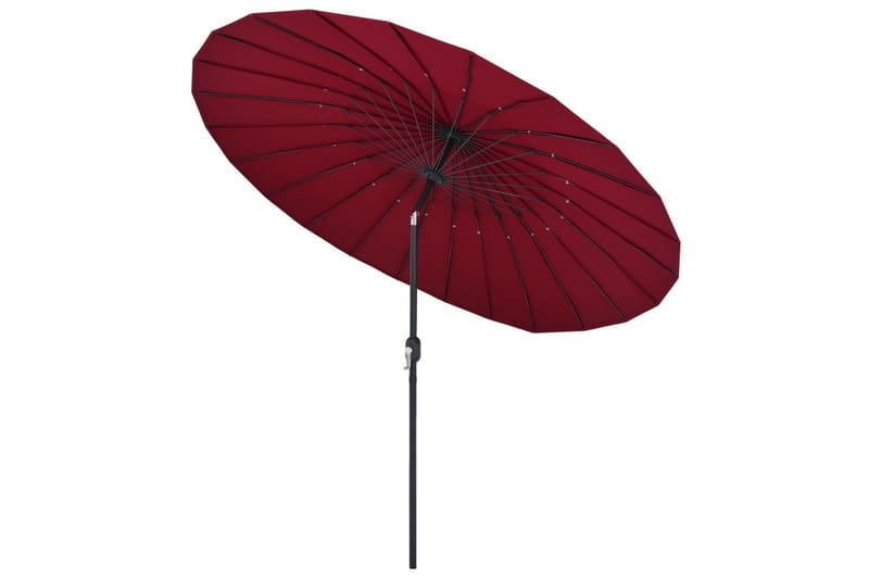 Parasol med Aluminiumstang 270 cm Bordeauxrød - Rød - Parasoller