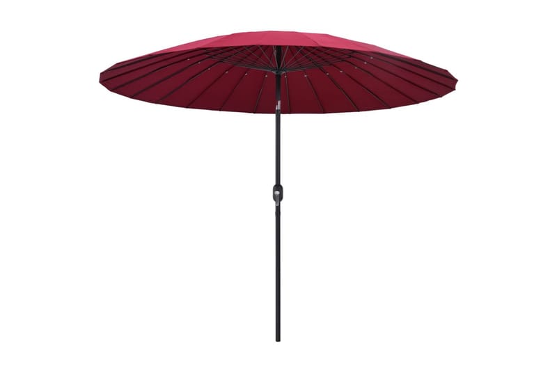 Parasol med Aluminiumstang 270 cm Bordeauxrød - Rød - Parasoller