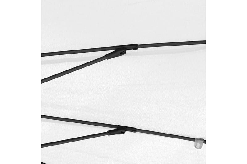 Parasol med Aluminiumstang 270 cm Sandhvid - Hvid - Havemøbler - Solafskærmning - Parasoller