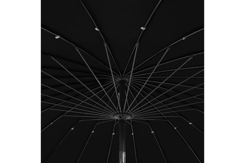 Parasol med Aluminiumstang 270 cm Sort - Sort - Havemøbler - Solafskærmning - Parasoller