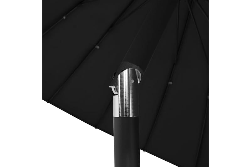 Parasol med Aluminiumstang 270 cm Sort - Sort - Parasoller
