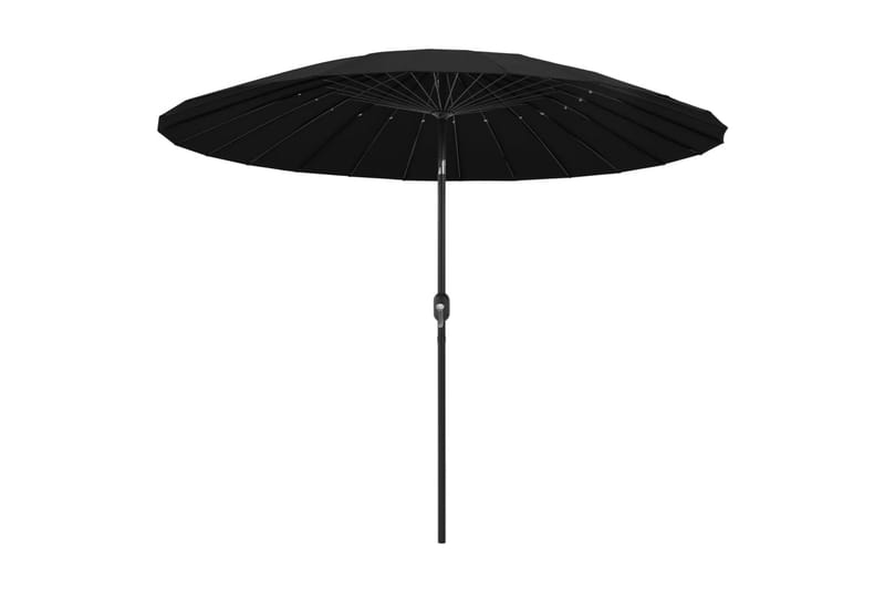 Parasol med Aluminiumstang 270 cm Sort - Sort - Havemøbler - Solafskærmning - Parasoller