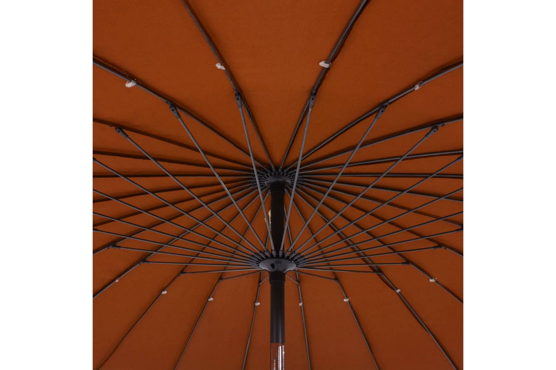 Parasol med Aluminiumstang 270 cm Terracotta - Orange - Havemøbler - Solafskærmning - Parasoller