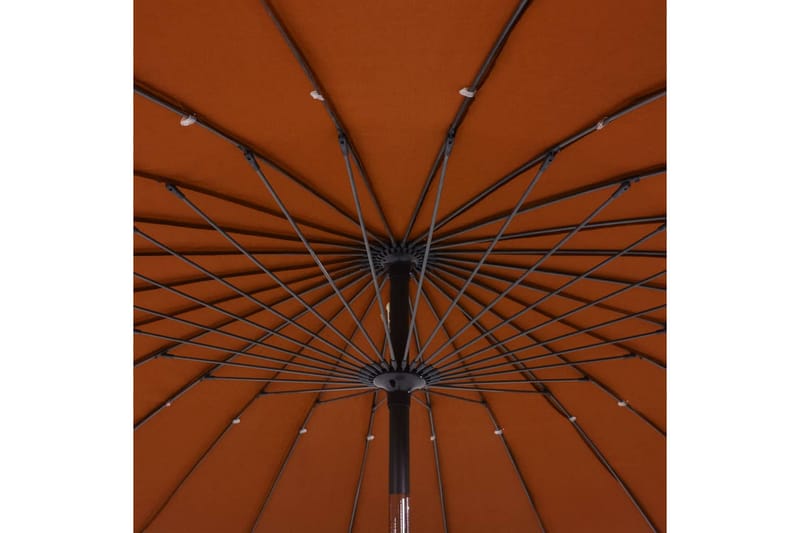Parasol med Aluminiumstang 270 cm Terracotta - Orange - Havemøbler - Solafskærmning - Parasoller