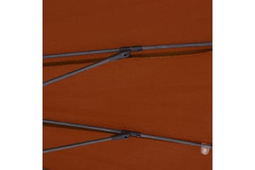 Parasol med Aluminiumstang 270 cm Terracotta - Orange - Havemøbler - Solafskærmning - Parasoller