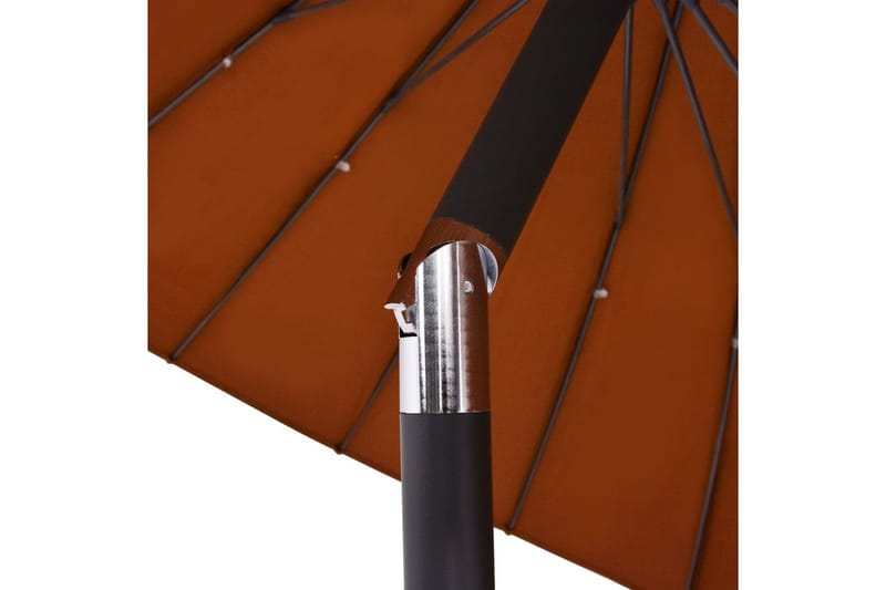 Parasol med Aluminiumstang 270 cm Terracotta - Orange - Havemøbler - Solafskærmning - Parasoller
