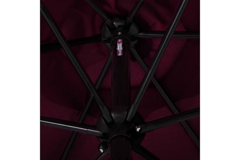 parasol med metalstang 300 cm bordeauxrød - Rød - Havemøbler - Solafskærmning - Parasoller
