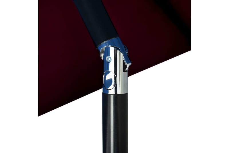 parasol med metalstang 300 cm bordeauxrød - Rød - Havemøbler - Solafskærmning - Parasoller