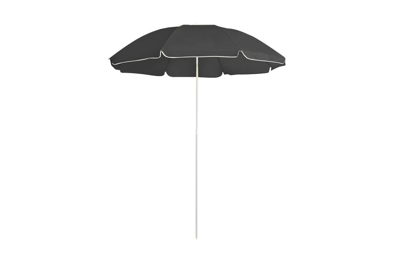 parasol med stålstang 180 cm antracitgrå - Antracit - Havemøbler - Solafskærmning - Parasoller