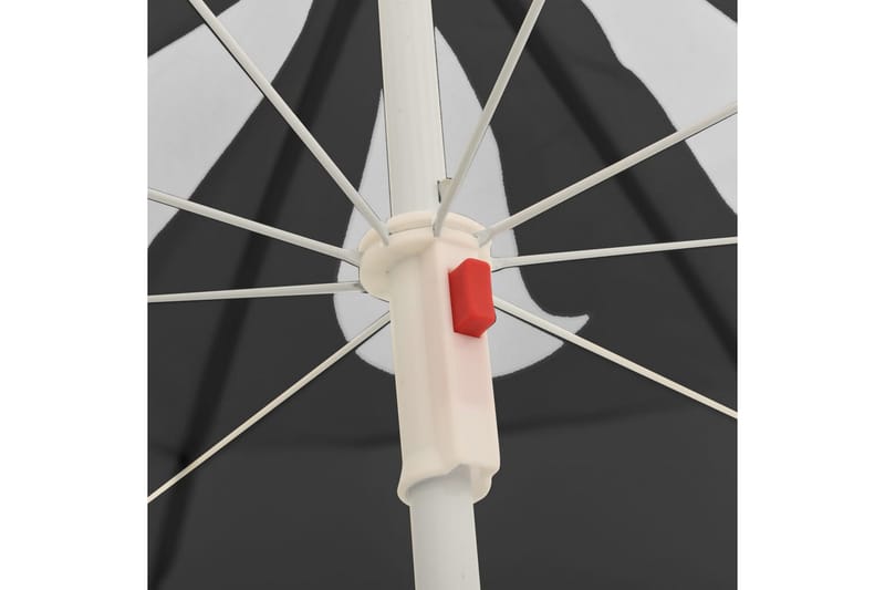 parasol med stålstang 180 cm antracitgrå - Antracit - Havemøbler - Solafskærmning - Parasoller