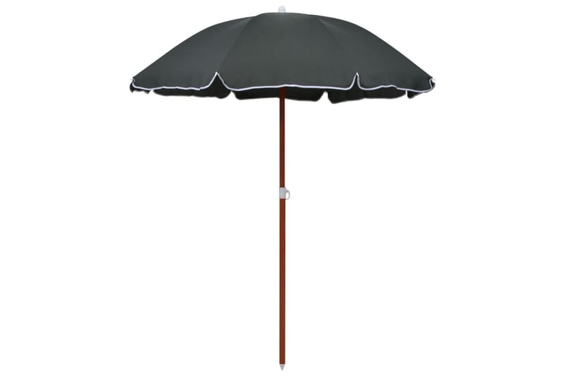 Parasol Med Stålstang 180 cm Antracitgrå - Grå - Parasoller