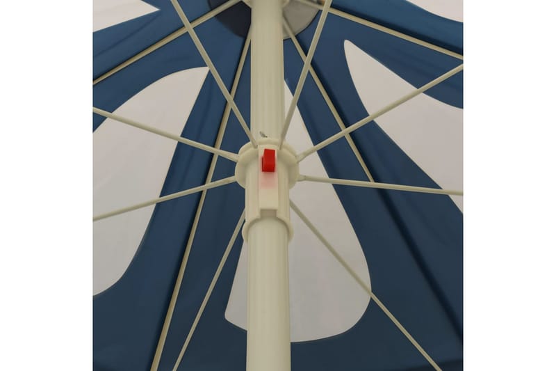 parasol med stålstang 180 cm blå - Blå - Havemøbler - Solafskærmning - Parasoller