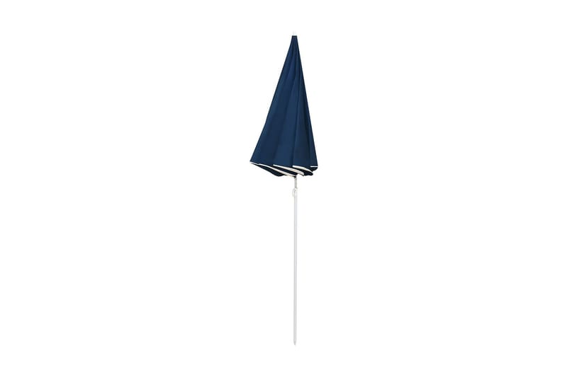 parasol med stålstang 180 cm blå - Blå - Havemøbler - Solafskærmning - Parasoller