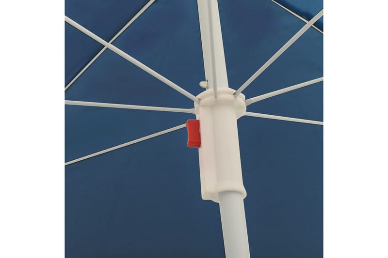 parasol med stålstang 180 cm blå - Blå - Havemøbler - Solafskærmning - Parasoller