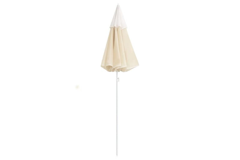 parasol med stålstang 180 cm sandfarvet - Beige - Havemøbler - Solafskærmning - Parasoller