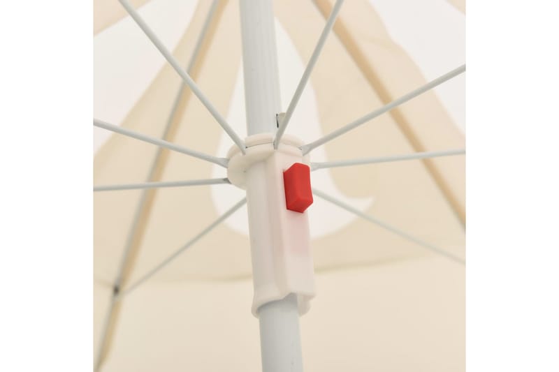 parasol med stålstang 180 cm sandfarvet - Beige - Havemøbler - Solafskærmning - Parasoller