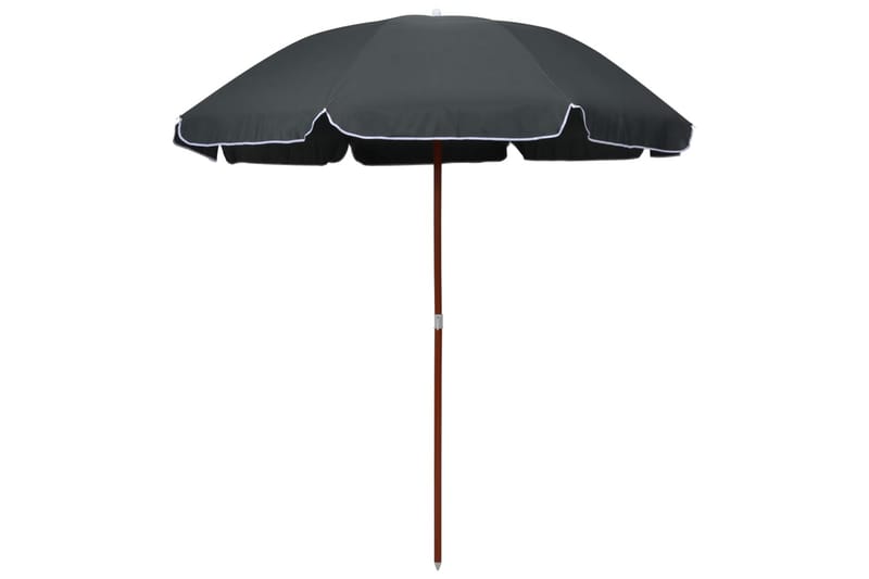 Parasol Med Stålstang 240 cm Antracitgrå - Grå - Parasoller