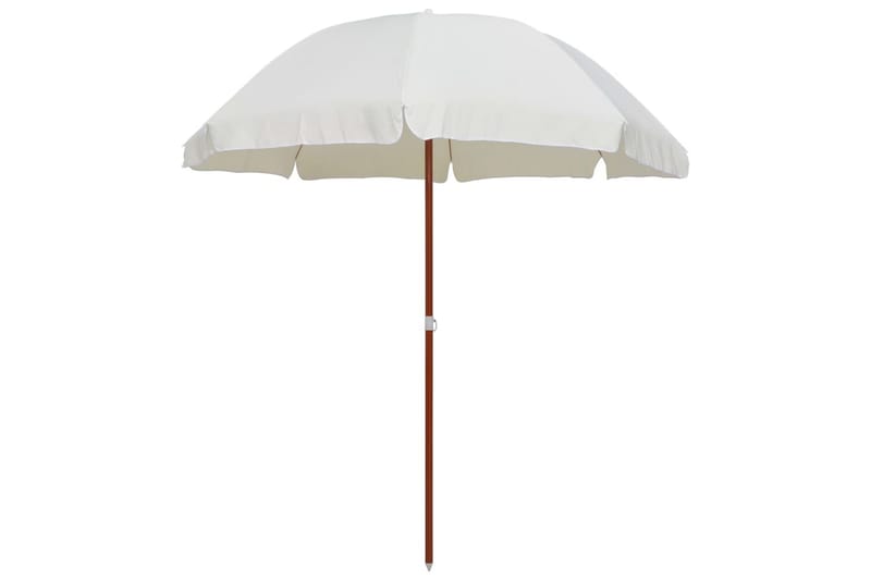 Parasol Med Stålstang 240 cm Sandfarvet - Beige - Havemøbler - Solafskærmning - Parasoller